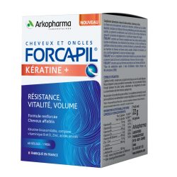 Forcapil Keratin+ Hajerősítő kapszula 60 db