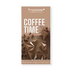  Benjamissimo bio vegán fehér csokoládé koffeinmentes kávéval 60 g