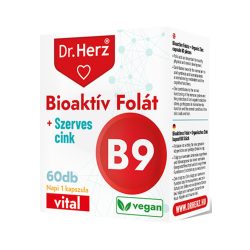   Dr. Herz Bioaktív Folát 400 µg + szerves Cink kapszula 60 db 