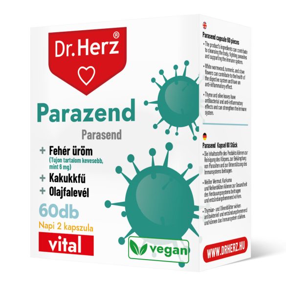 Dr. Herz Parazend fehér üröm, kakukkfű, olajfa kapszula 60 db