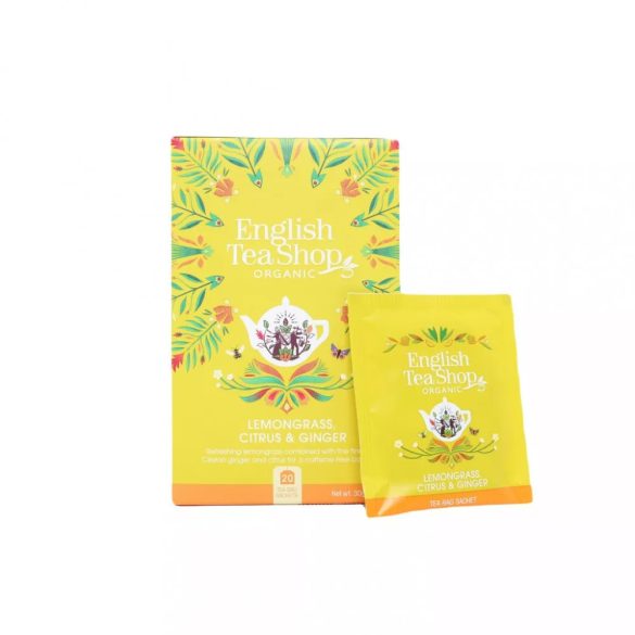 English Tea Shop Bio & FairTrade Citromfű tea gyömbér-citrus 20 filter 30 g