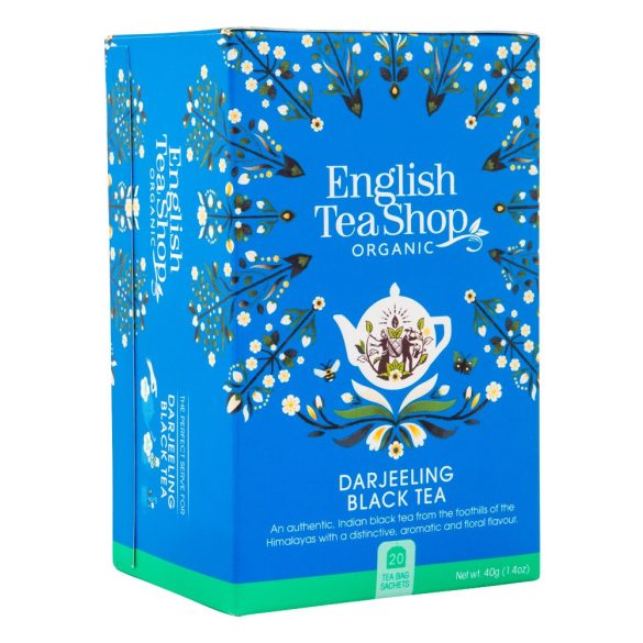 English Tea Shop Bio & FairTrade Darjeeling fekete tea 20 filter 40 g