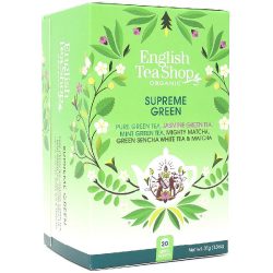   English Tea Shop Bio & FairTrade Supreme zöld teaválogatás 5 féle ízzel 20 filter 37 g