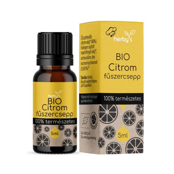 Herbys Bio Citrom fűszercsepp 5 ml