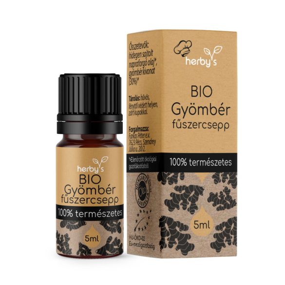 Herbys Bio Gyömbér fűszercsepp 5 ml