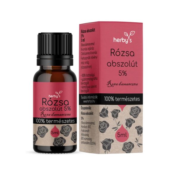 Herbys Rózsa abszolút 5% Food Grade 5 ml