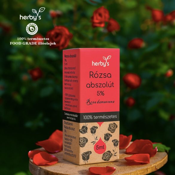 Herbys Rózsa abszolút 5% Food Grade 5 ml