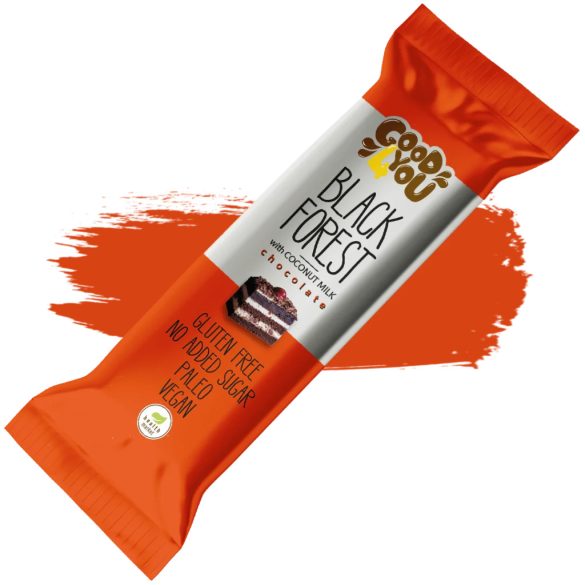 Good4You Feketeerdős szelet vegán, cukormentes 25 g