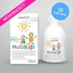   Hymato LipoCell MultiKids liposzómás folyékony étrend-kiegészítő őszibarack ízben 250 ml