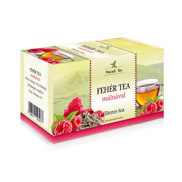 Mecsek Fehér tea málnával filteres 20 db