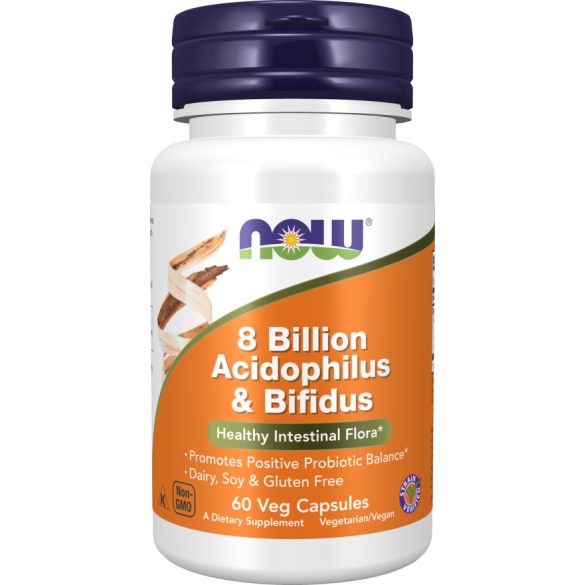 NOW Acidophilus and Bifidus 8 Billion probiotikum kapszula 60 db