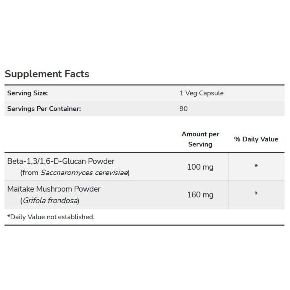 NOW Beta 1,3/1,6-D-Glucan (béta-glükán) 100 mg kapszula 90 db