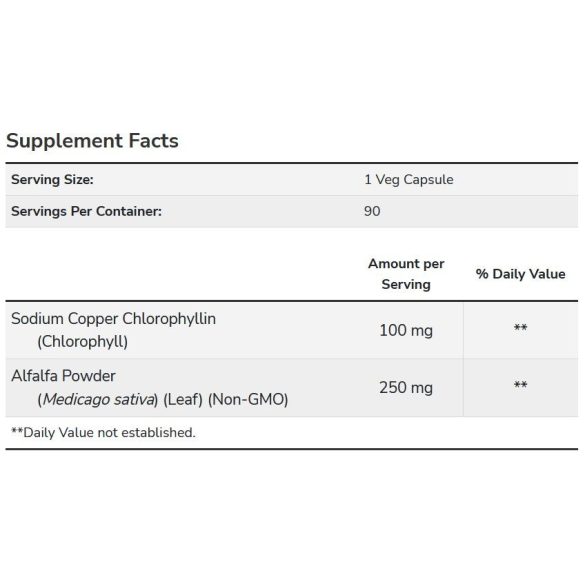 NOW Chlorophyll (klorofill) 100 mg kapszula 90 db