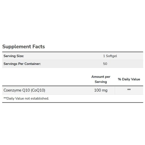 NOW CoQ10 100 mg lágykapszula 50 db