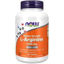 NOW L-Arginine 1000 mg Double Strength tabletta 120 db