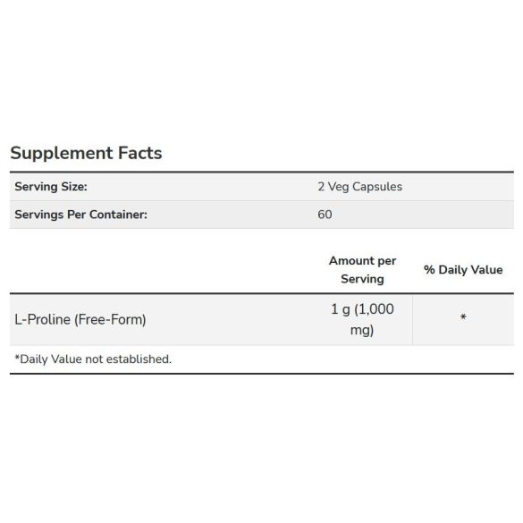 NOW L-Proline 500 mg kapszula 120 db