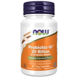 NOW Probiotic -10™ 25 Billion probiotikum kapszula 50 db