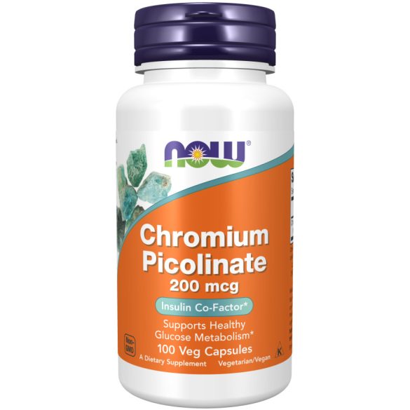 NOW Chromium Piccolinate 200 mcg (szerves króm) kapszula 100 db