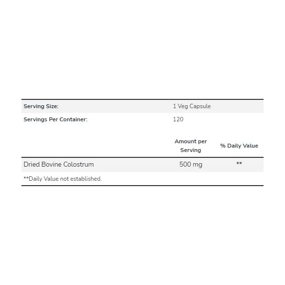 NOW Colostrum 500 mg kapszula 120 db