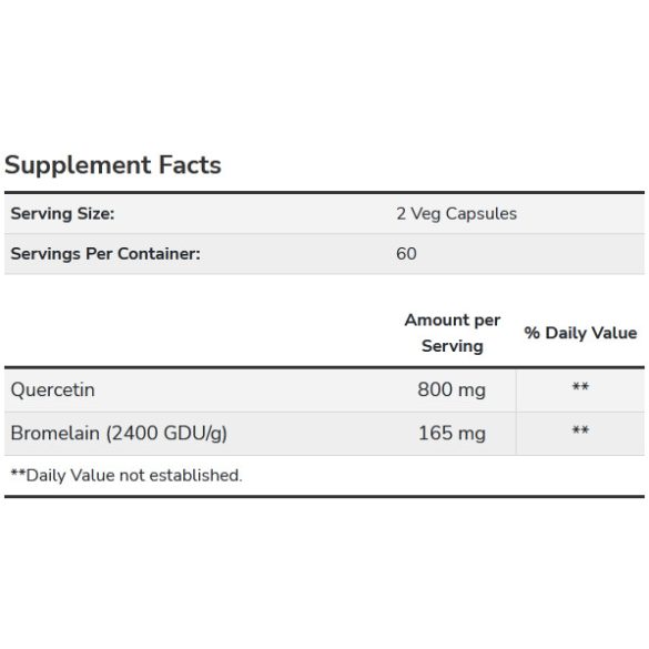 NOW Quercetin 400 mg + Bromelain 82,5 mg kapszula 120 db