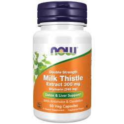   NOW Milk Thistle (Máriatövis) extr. 300 mg Silymarin 240 mg kapszula 50 db