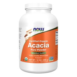 NOW Organic Acacia powder, Bio akácia rost por 340 g