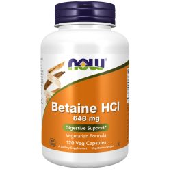 NOW Betaine HCl 648 mg kapszula 120 db