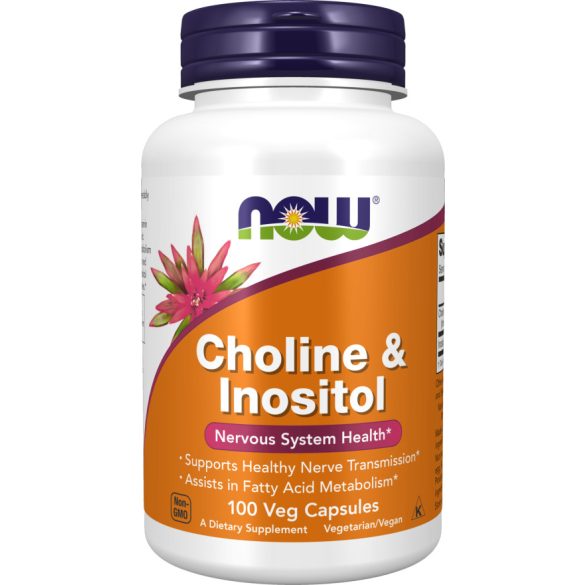 NOW Choline & Inositol 500 mg (kolin, inozitol) kapszula 100 db