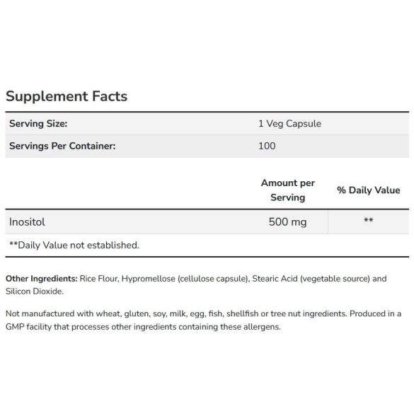 NOW Inositol 500 mg kapszula 100 db