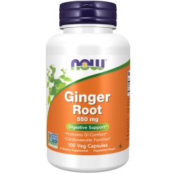 NOW Ginger Root 550 mg (gyömbér) kapszula 100 db
