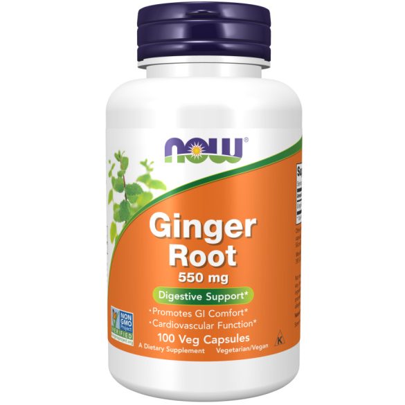 NOW Ginger Root 550 mg (gyömbér) kapszula 100 db