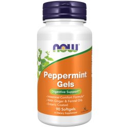   NOW Peppermint Gels (borsmenta-, gyömbér-, édesköményolaj) lágykapszula 90 db