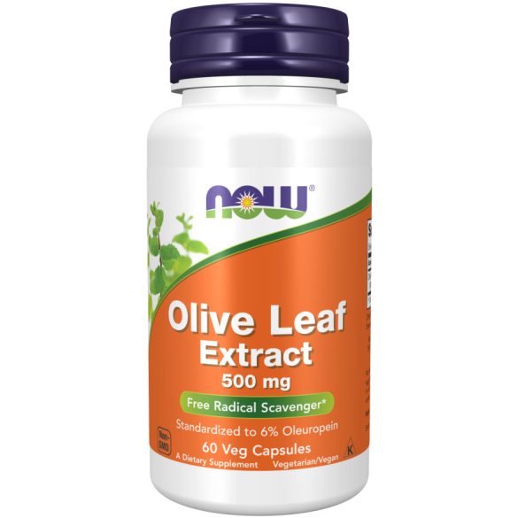 NOW Olive Leaf Extract 500 mg (olajfa, oliva levél kivonat) kapszula 60 db