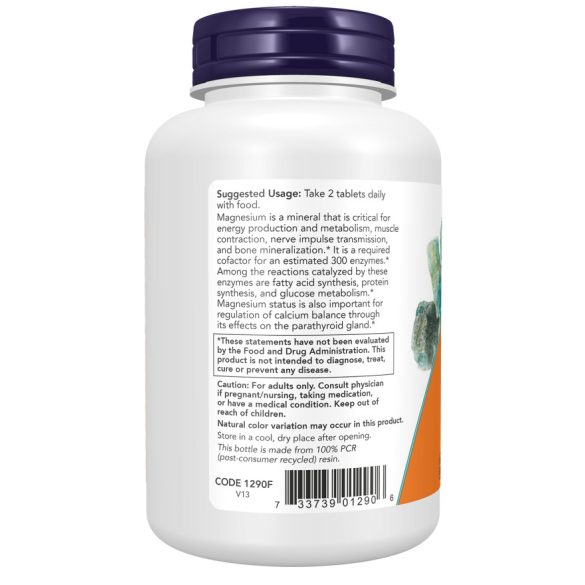 NOW Magnesium Citrate 200 mg elemi magnézium (szerves magnézium-citrát) tabletta 100 db