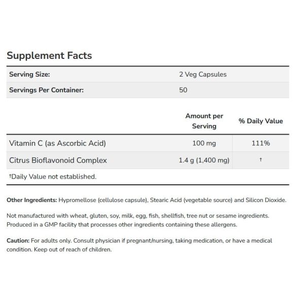 NOW Citrus Bioflavonoids 700 mg kapszula 100 db