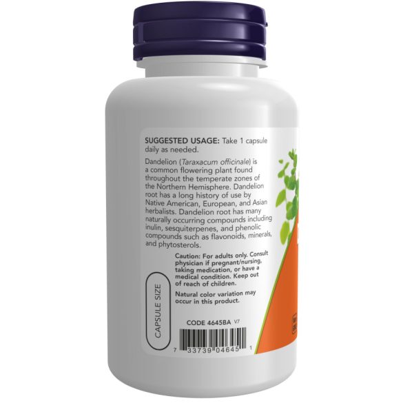 NOW Dandelion Root 500 mg (gyermekláncfű gyökér) kapszula 100 db