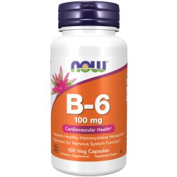 NOW B-6 100 mg B6-vitamin kapszula 100 db