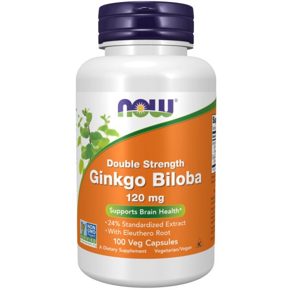 NOW Ginkgo Biloba Double Strength 50:1 kivonat 120 mg kapszula 100 db