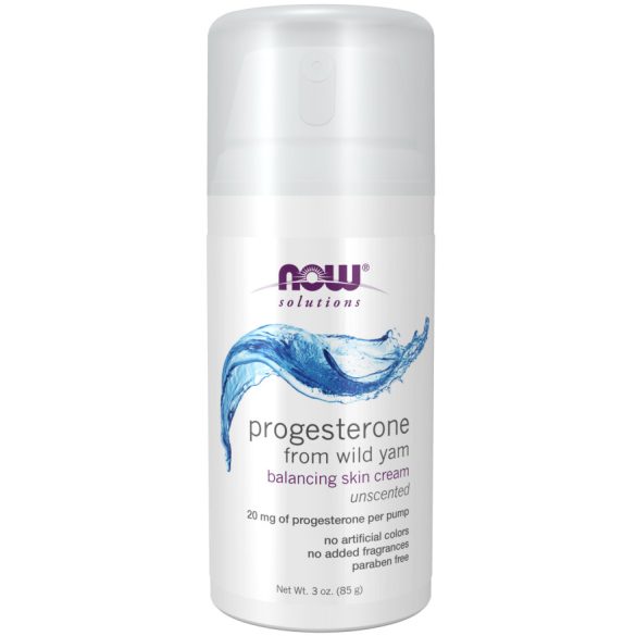 NOW Progesterone Cream Wild Yam (progeszteron krém natúr) 85 g