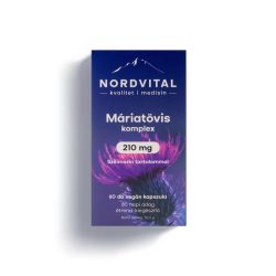   Nordvital Máriatövis komplex 210 mg szilimarin, 100 mg articsóka kivonat kapszula 60 db