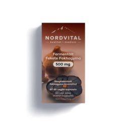   Nordvital Fermentált fekete fokhagyma 500 mg szagtalanított kapszula 60 db