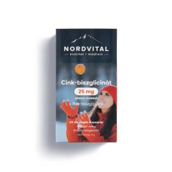   Nordvital Cink-biszglicinát 25 mg elemi cinkkel + réz-biszglicinát kapszula 60 db