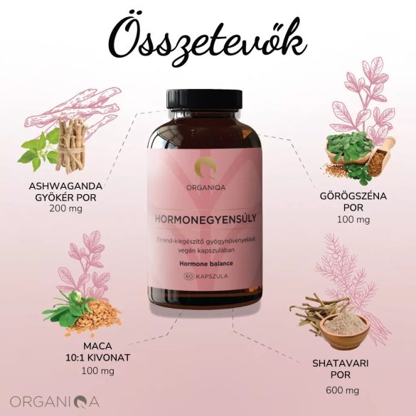 Organiqa Hormonegyensúly kapszula 500mg 60 db