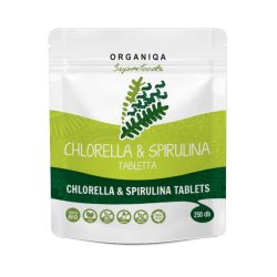 Organiqa Chlorella & Spirulina tabletta, bio 250 db