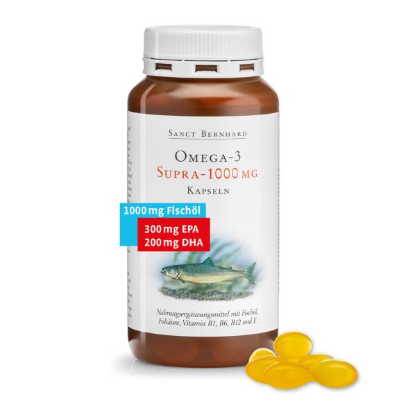 Sanct Bernhard Omega-3 Supra 1000 mg halolaj kapszula 120 db