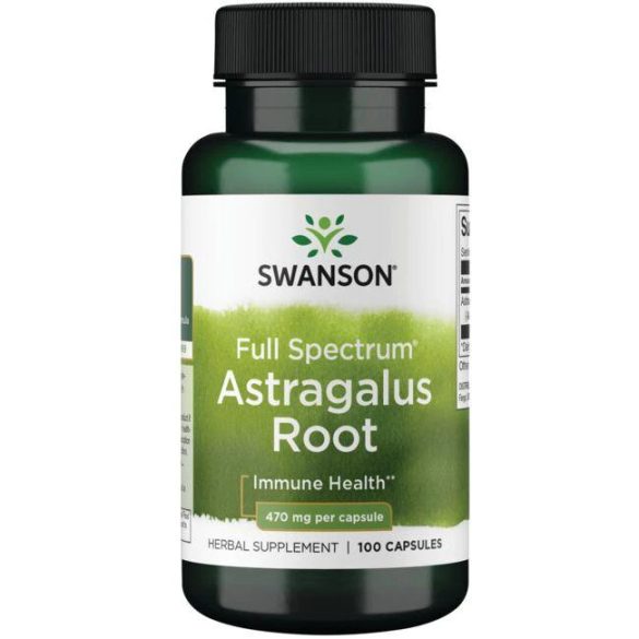 Swanson Astragalus (kínai csüdfű, baktövis) 470 mg kapszula 100 db