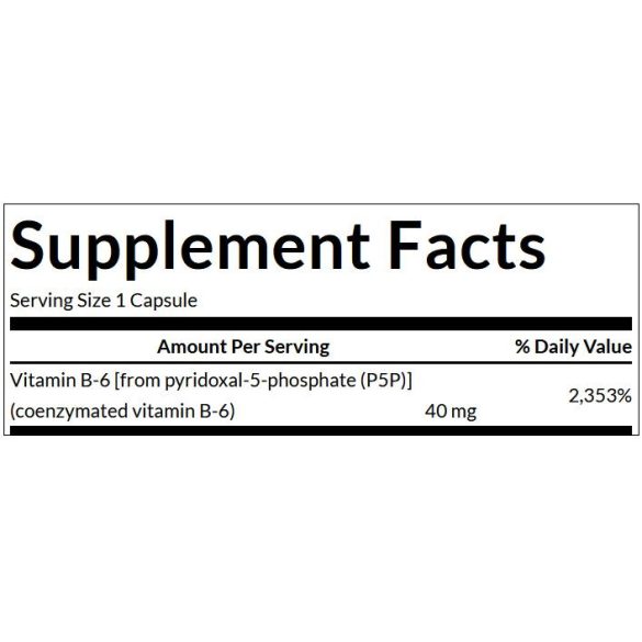 Swanson B6-vitamin P5P 40 mg kapszula 60 db