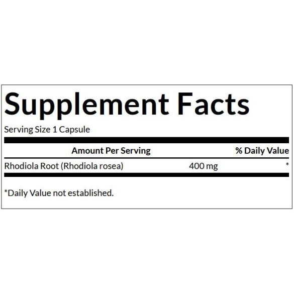 Swanson Aranygyökér (Rhodiola Rosea) 400 mg kapszula 100 db