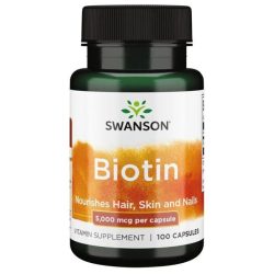Swanson Biotin B7-vitamin 5.000 mcg kapszula 100 db