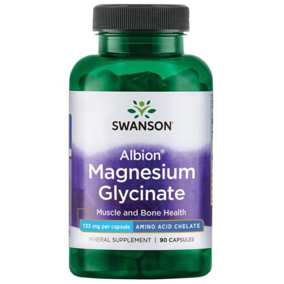 Swanson Magnézium-glicinát (133 mg elemi magnézium) kapszula 90 db